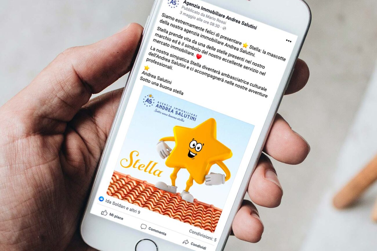 Agenzia Immobiliare Andrea Salutini piano editoriale Social Media Management