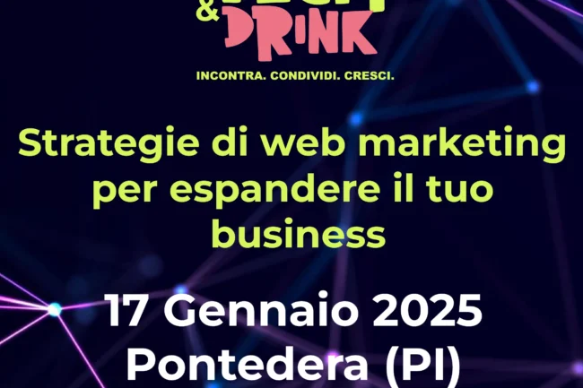 Tech&Drink 17 gennaio 2025 Piccolo Teatro Digitale Pontedera